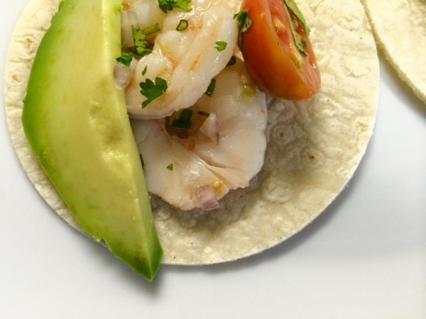 Shrimp Ceviche Tacos, Del Fresco