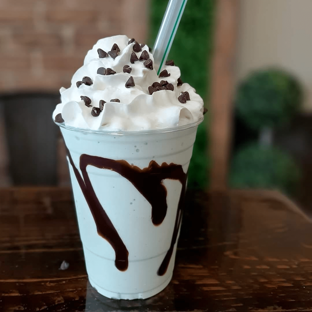 The mint milkshake at Diamond Square Market.