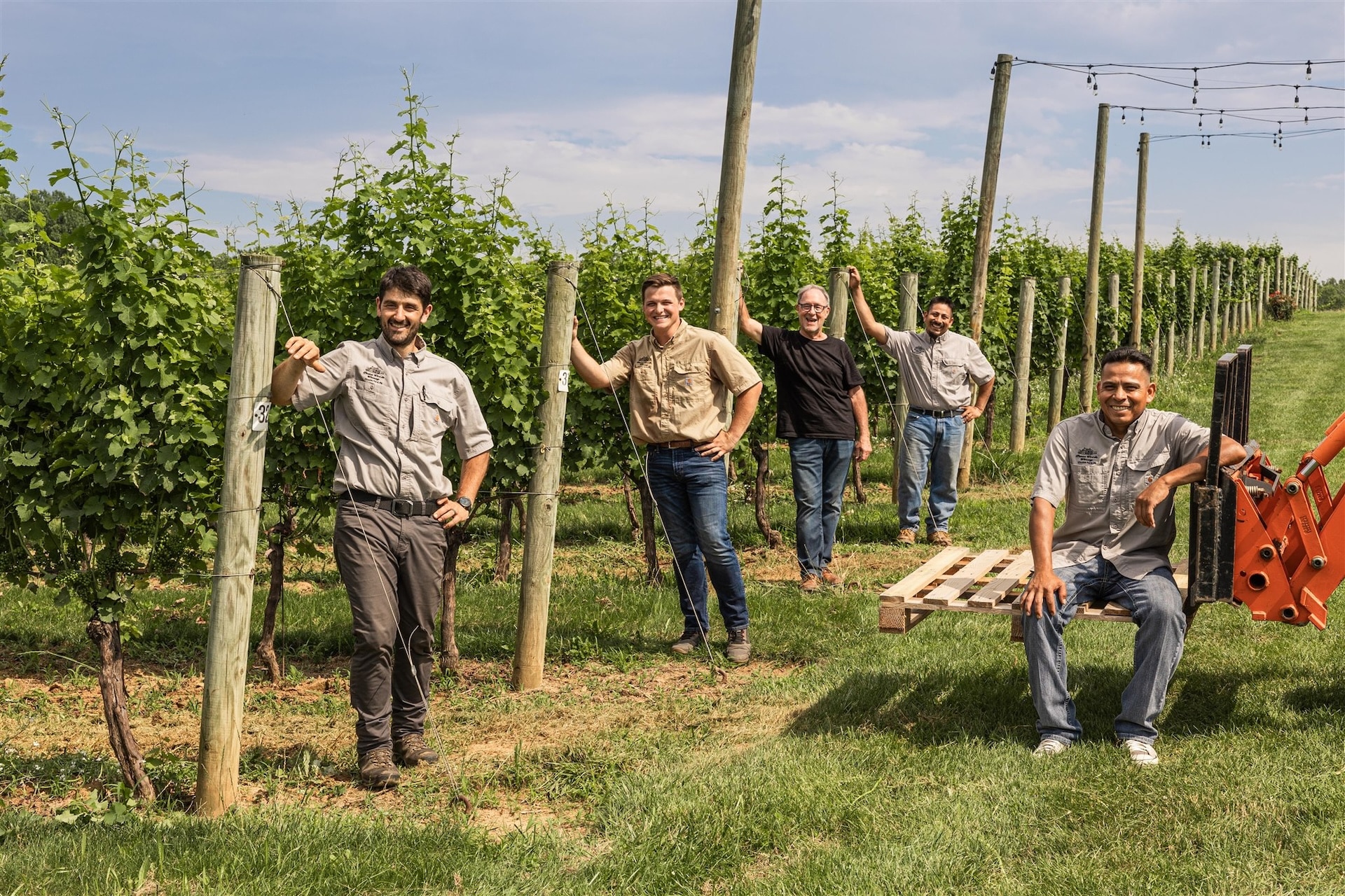Penns Woods Winery team vineyard