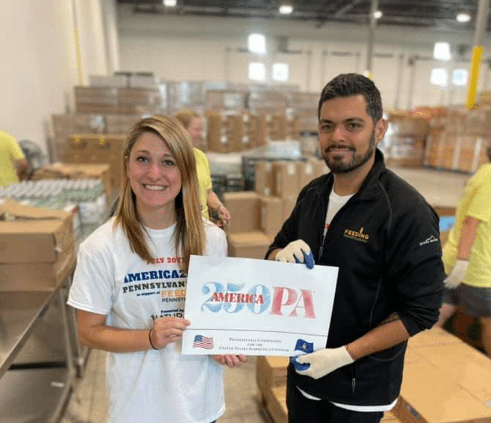 Volunteers via Feeding PA and America250PA