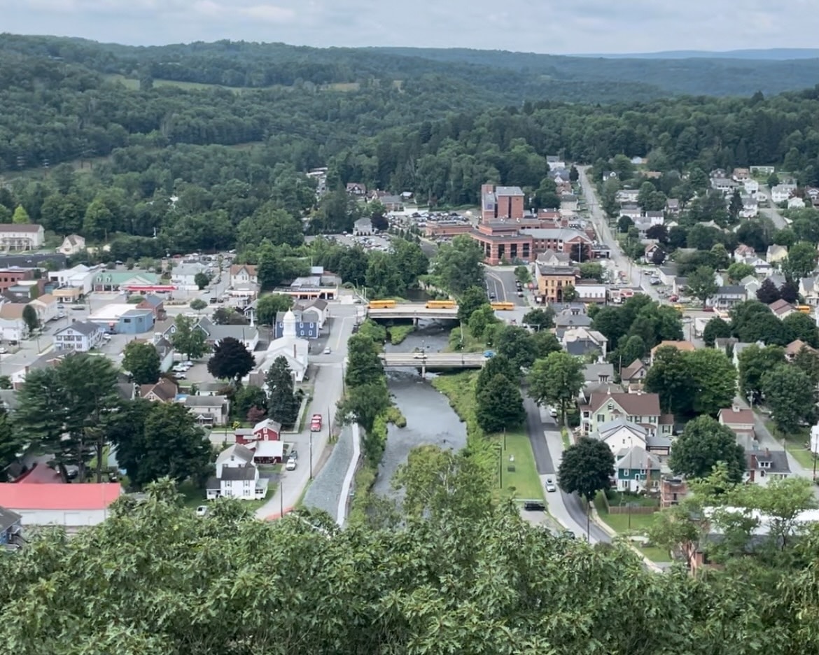 View from Irving Cliff in Honesdale.