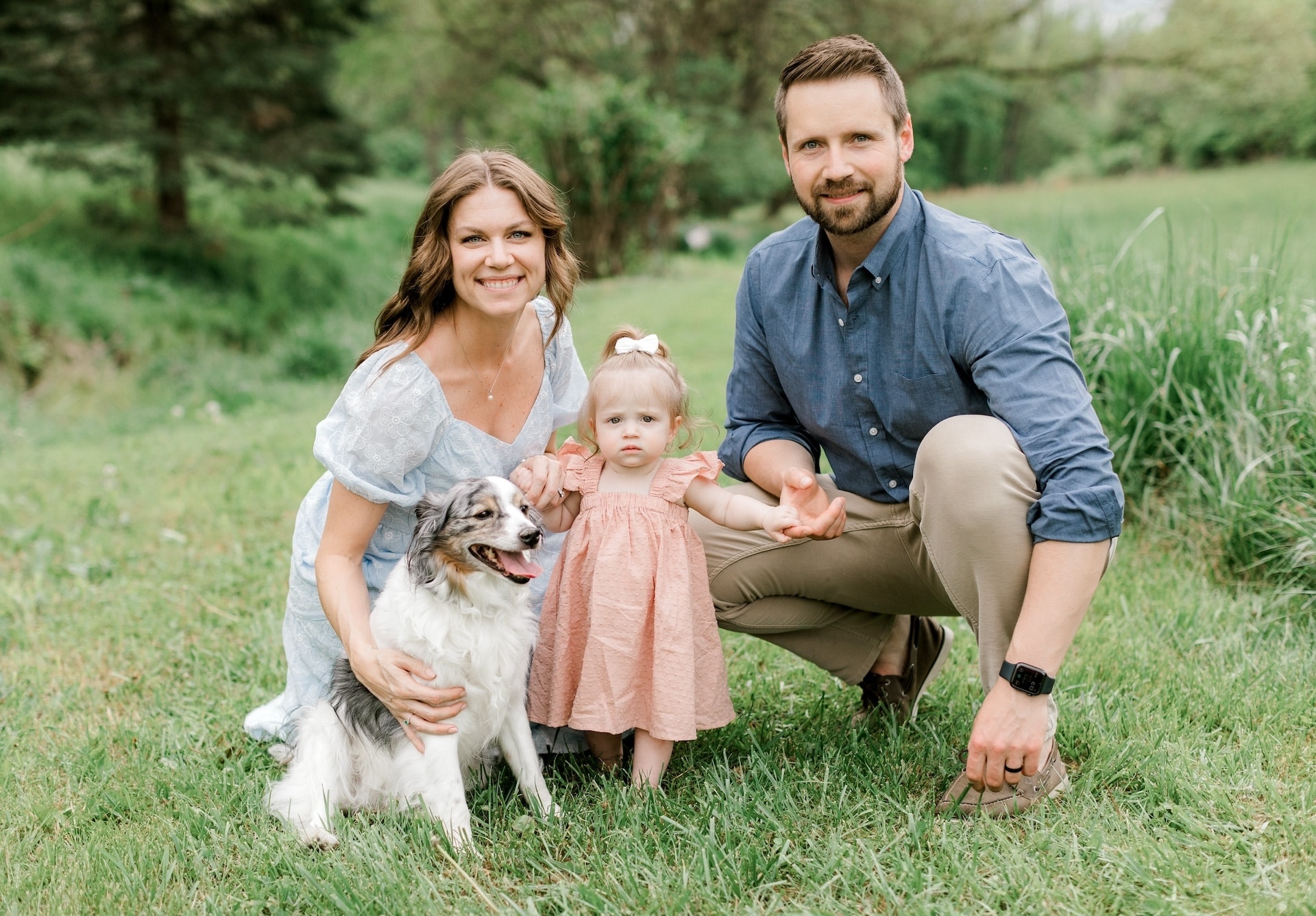 Nissley Vineyards owners Jonas and Alyssa with daughter Sawyer