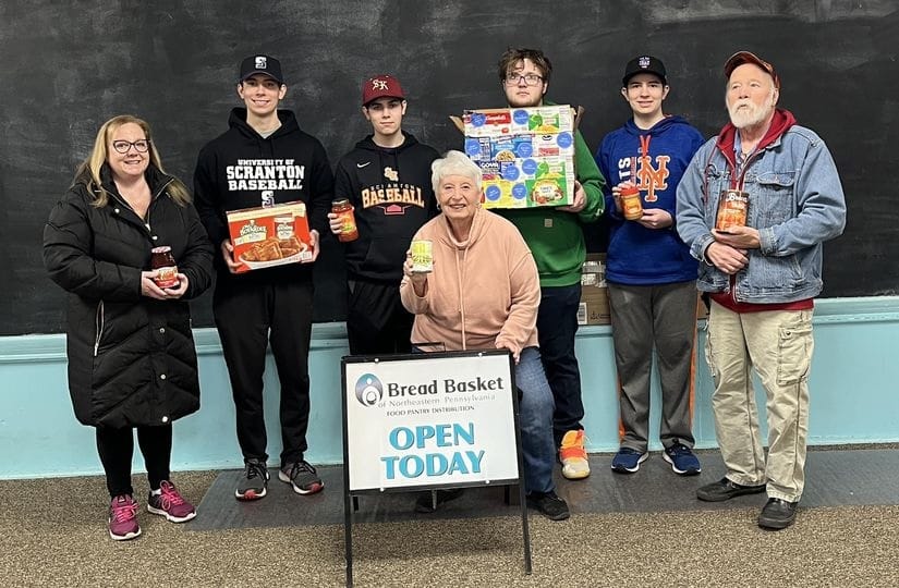 Emanuel Lutheran Church Youth Group food drive. 