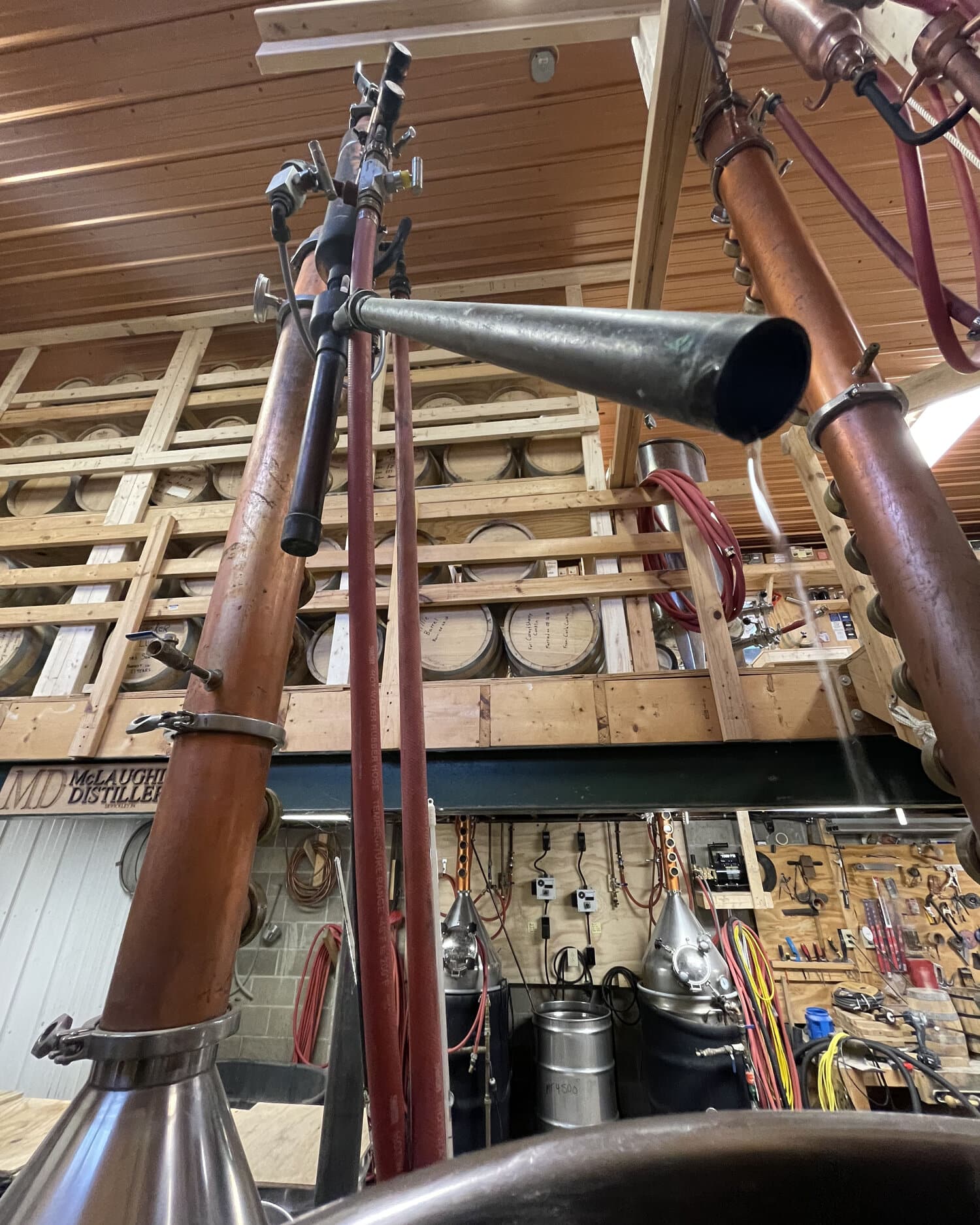 Equipment at McLaughlin Distillery.