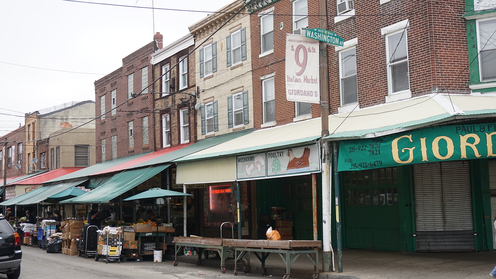 South 9th Street Italian Market in Philadelphia.