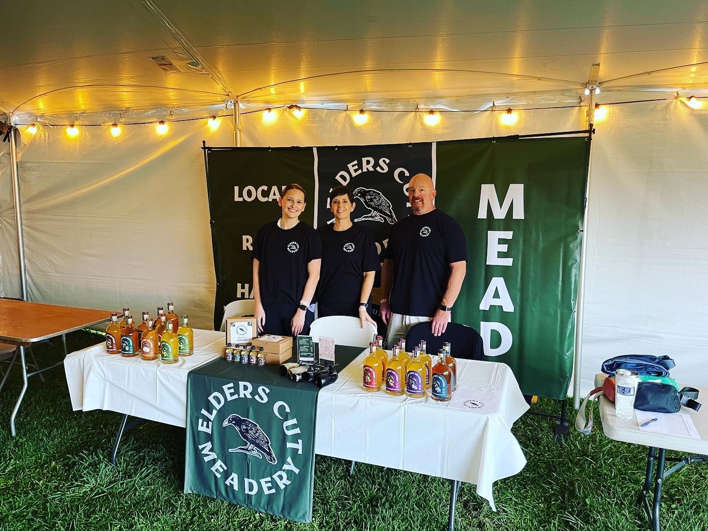 The crew at an Elders Cut stand.