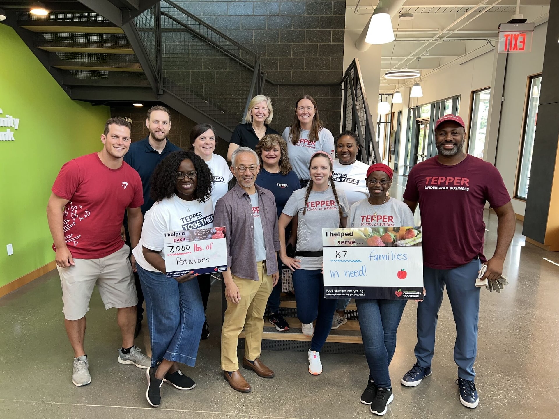 Volunteers at the Greater Pittsburgh Community Food Bank.