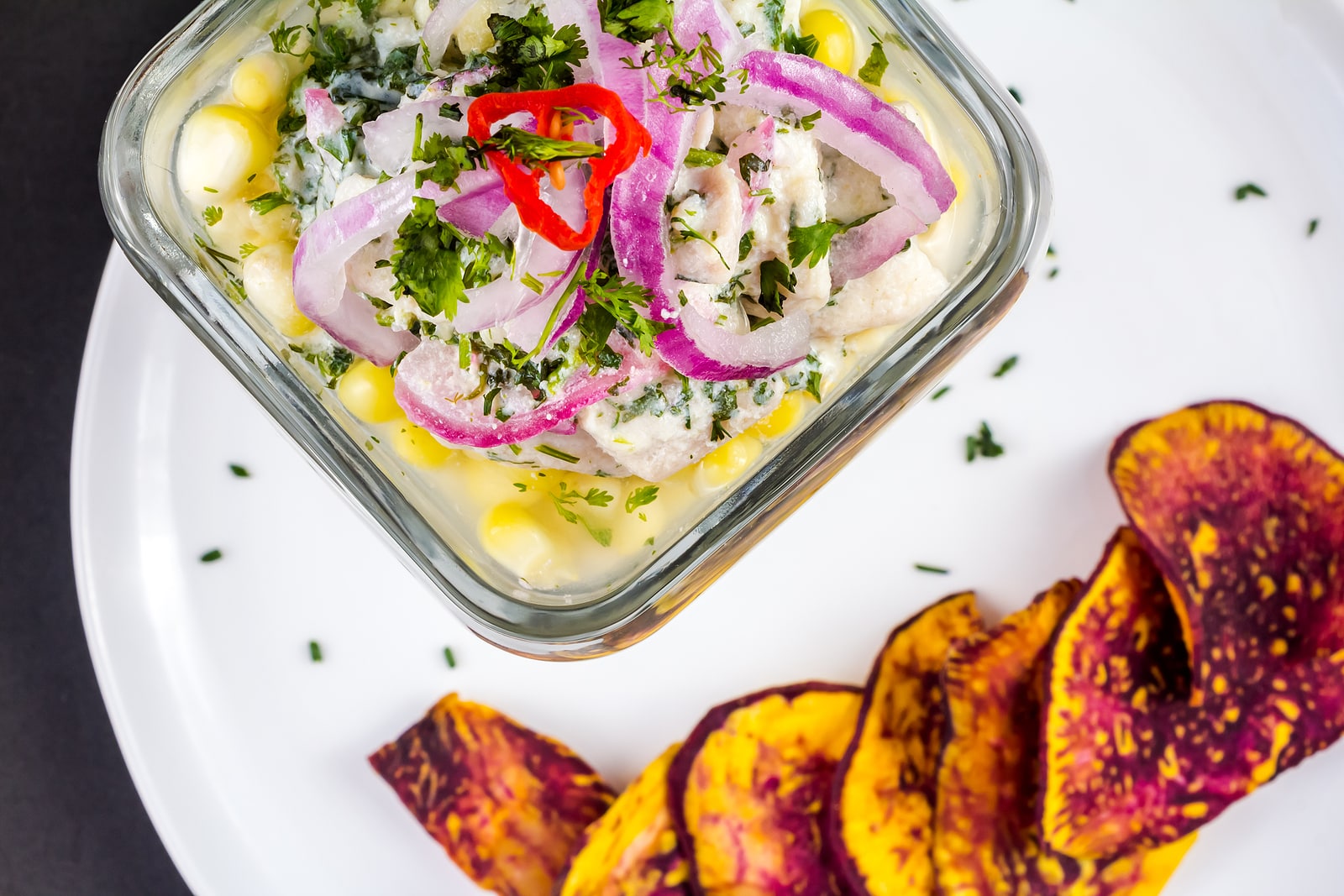 Ecuadorian/Peruvian ceviche.