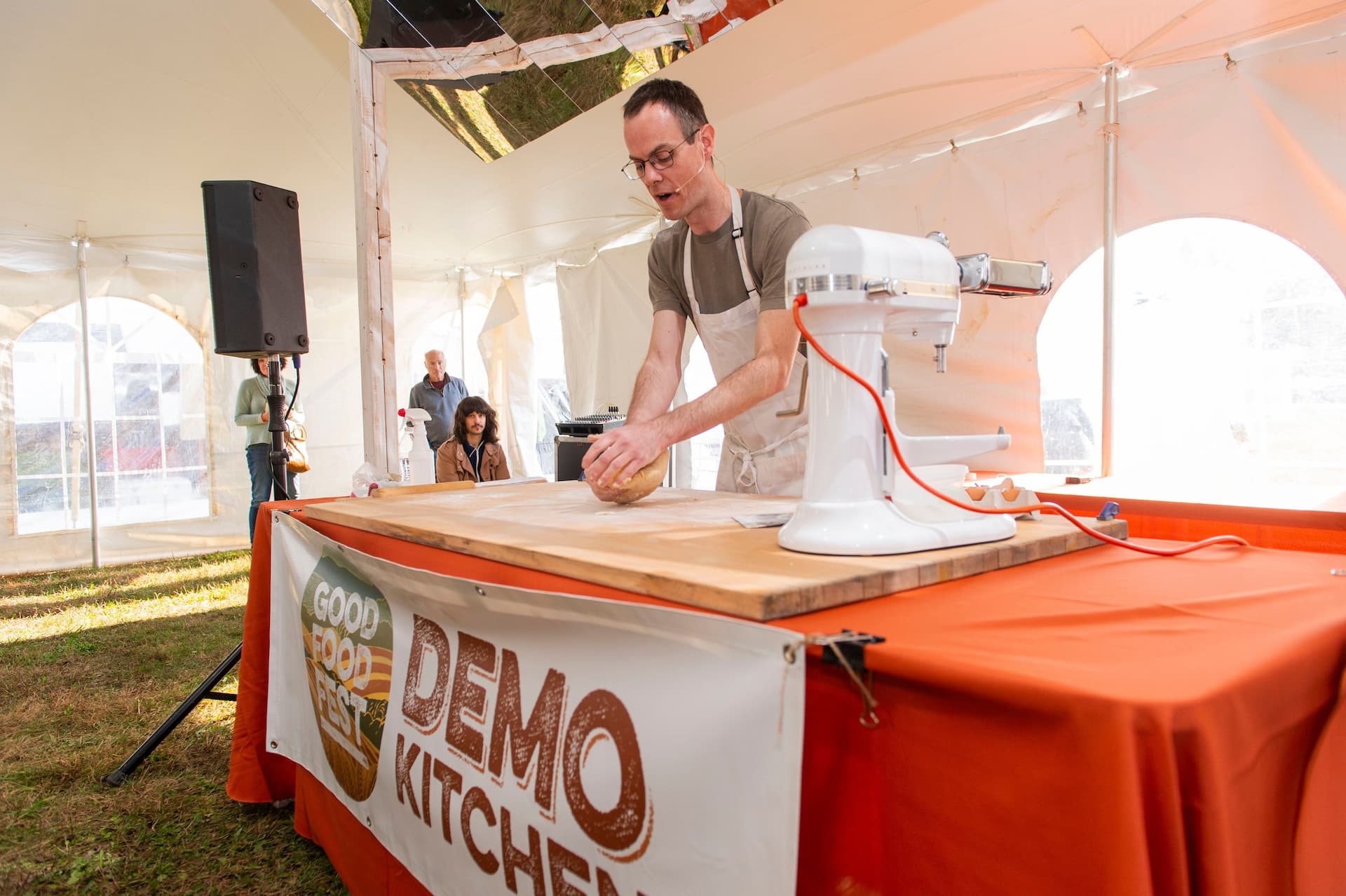 Pasta demonstration at GFF.