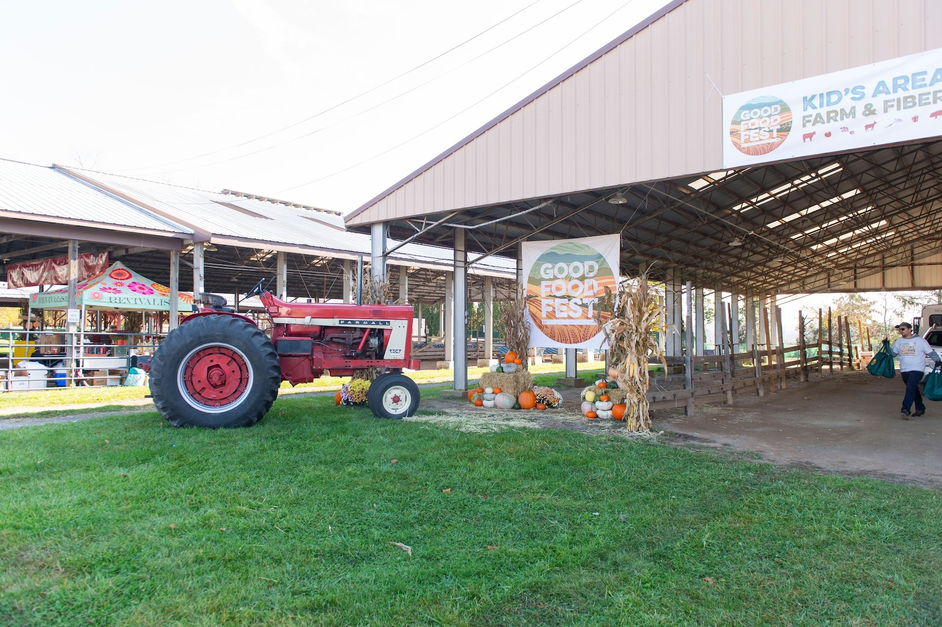 The GFF exterior with a tractor.