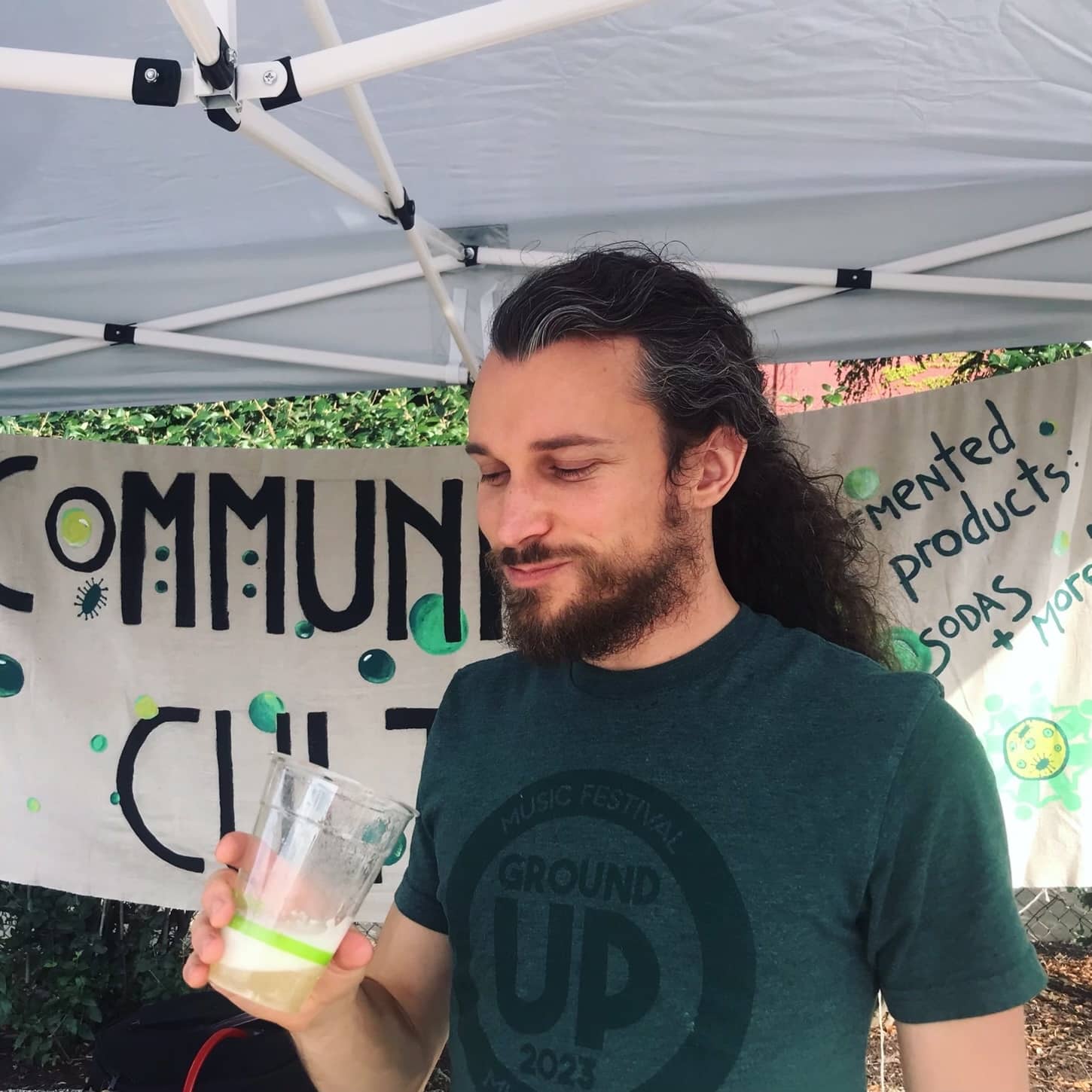 Trevor Ring sips a fermented drink. He shares fermentation tips with PA Eats.