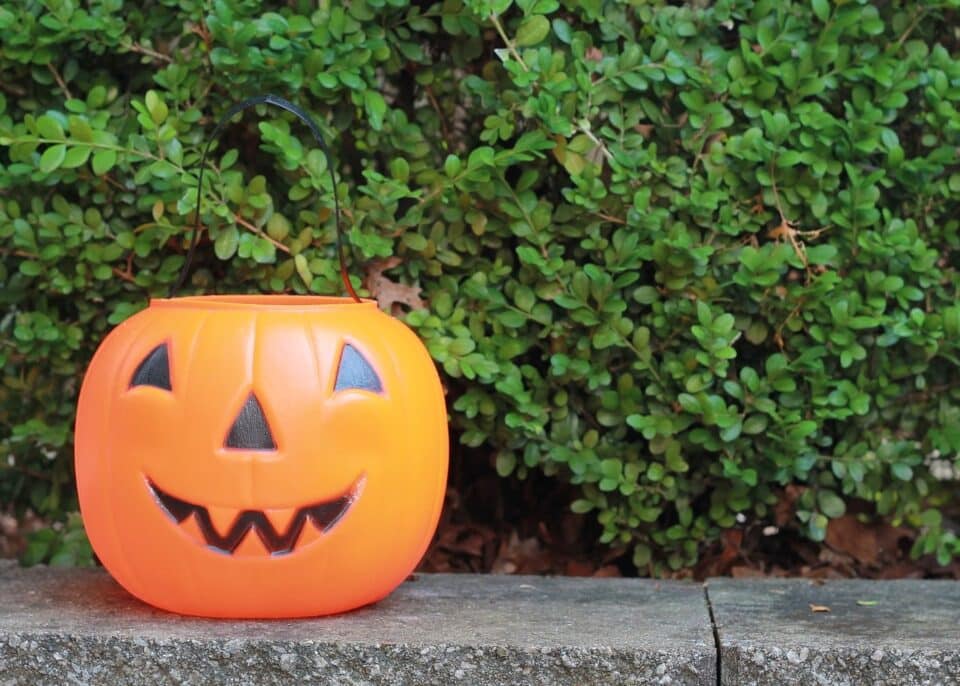 Halloween Pumpkin Bucket for trick or treating.