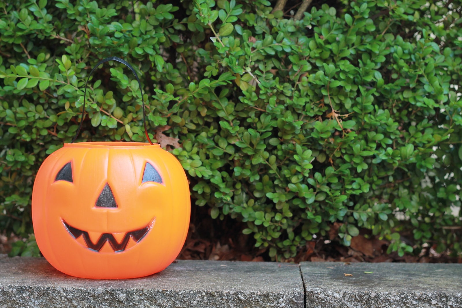 Halloween Pumpkin Bucket for trick or treating.