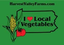 Harvest Valley Farms logo.