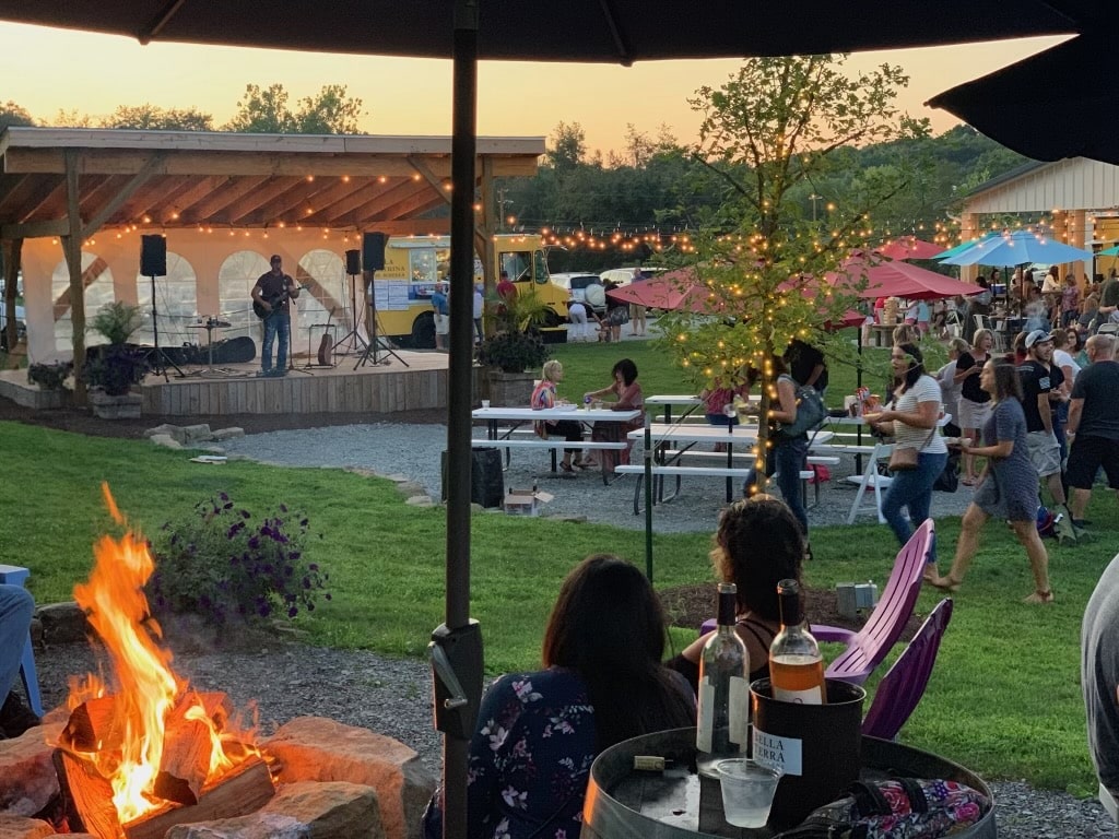 An outdoor event at Bella Terra Vineyards.