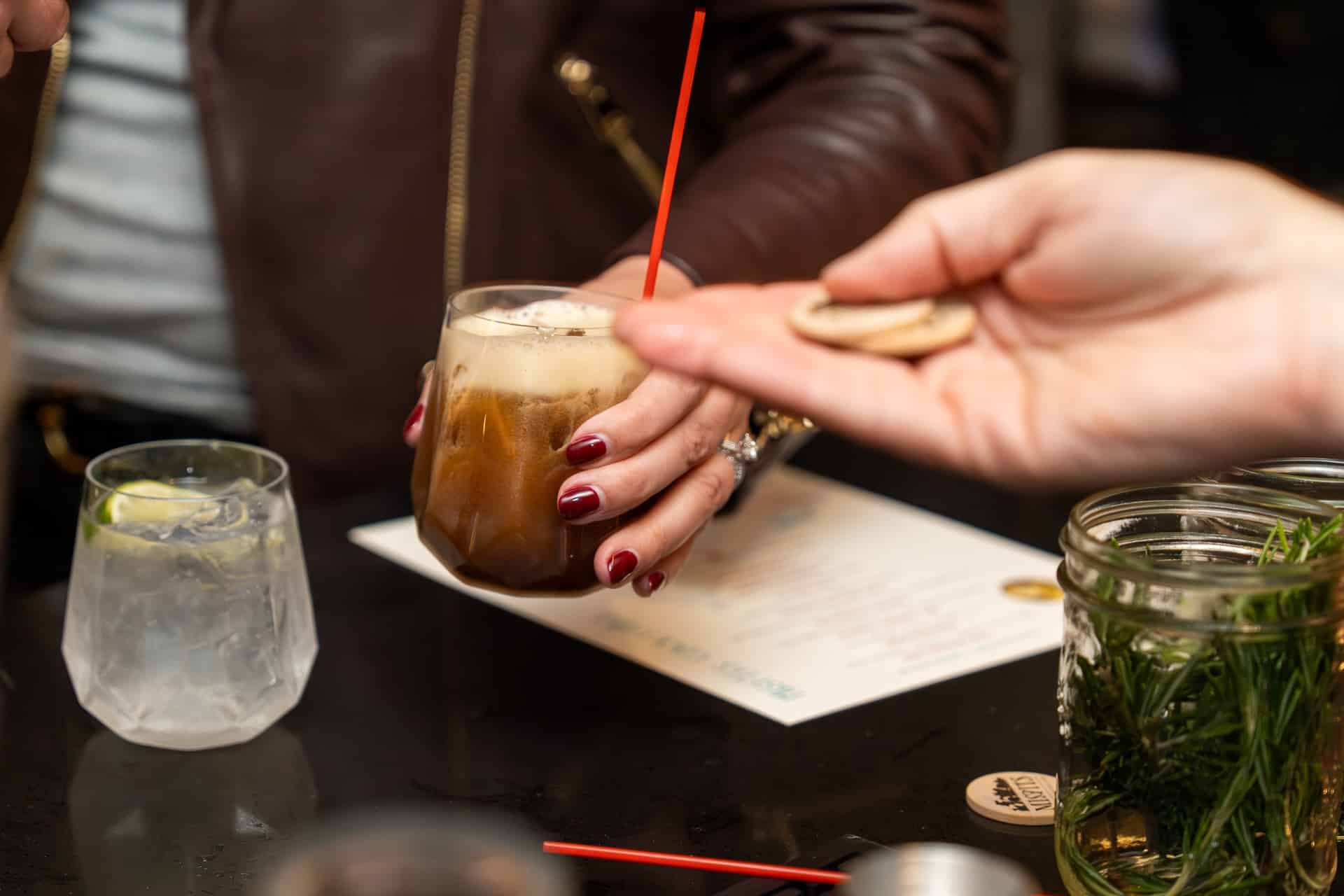 A holiday cocktail at Misfits.