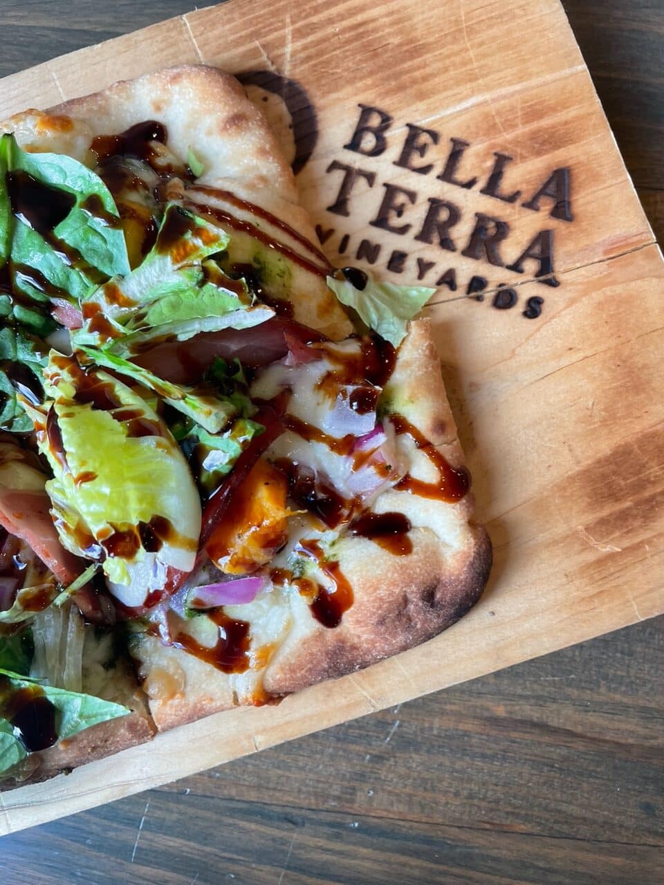 Flatbread at Bella Terra Vineyards.