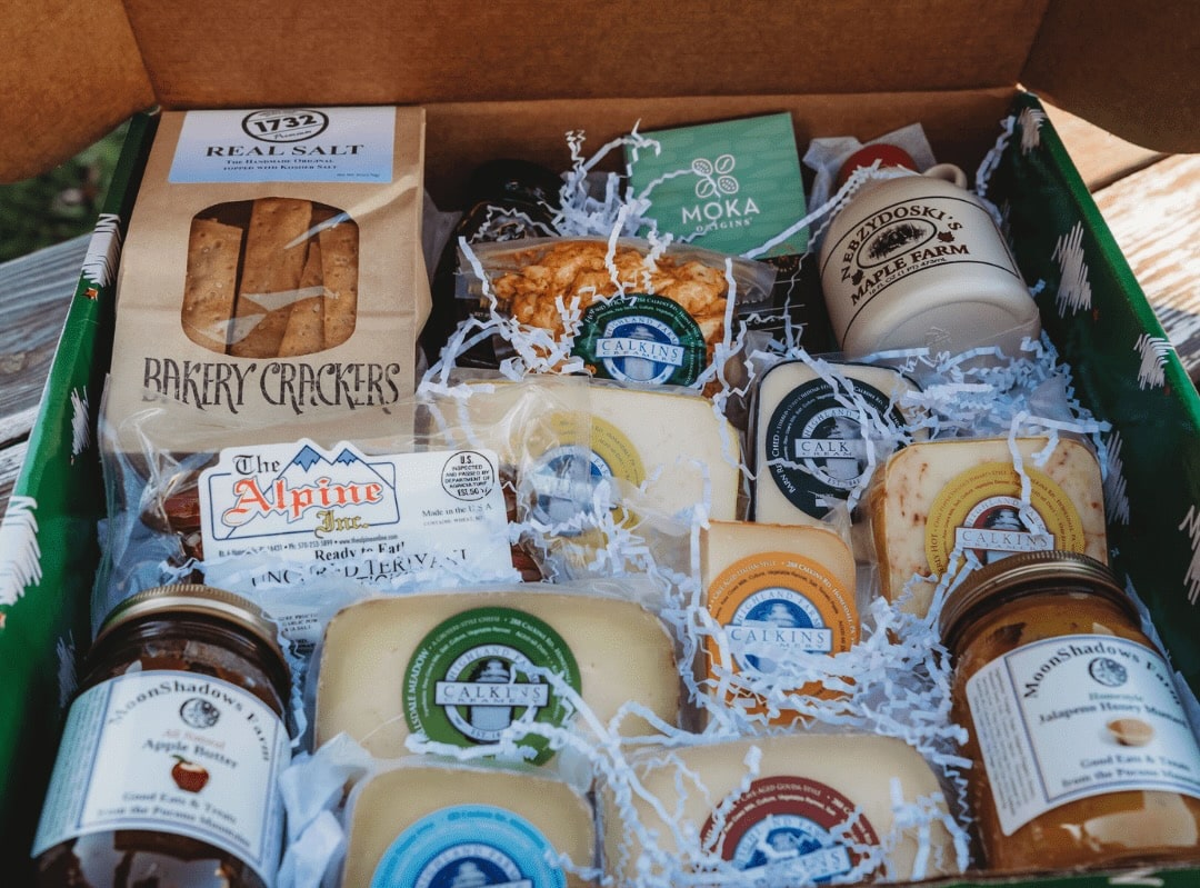 The Big Cheese gift box from Calkins Creamery.