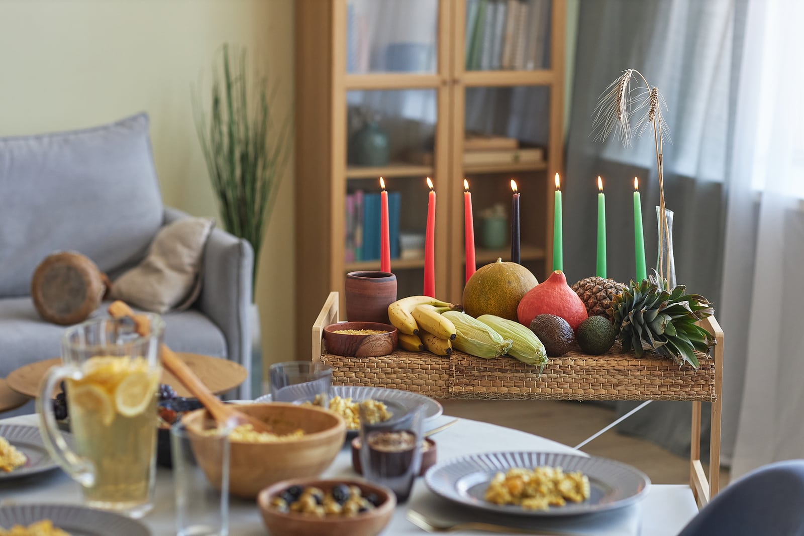 A spread for Kwanzaa.