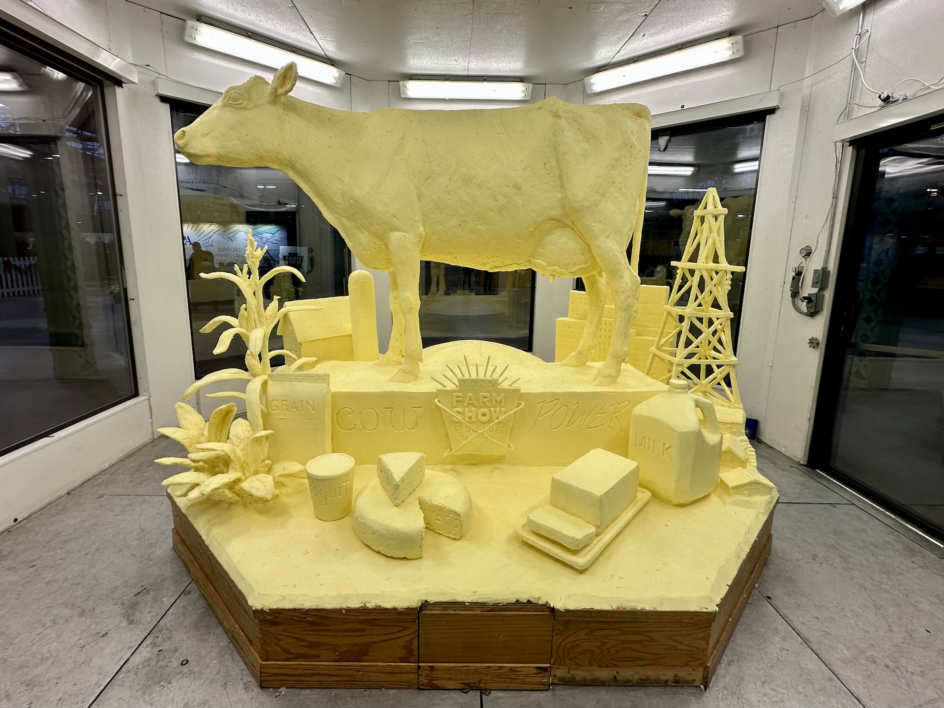 The butter sculpture at the 2025 PA Farm Show.