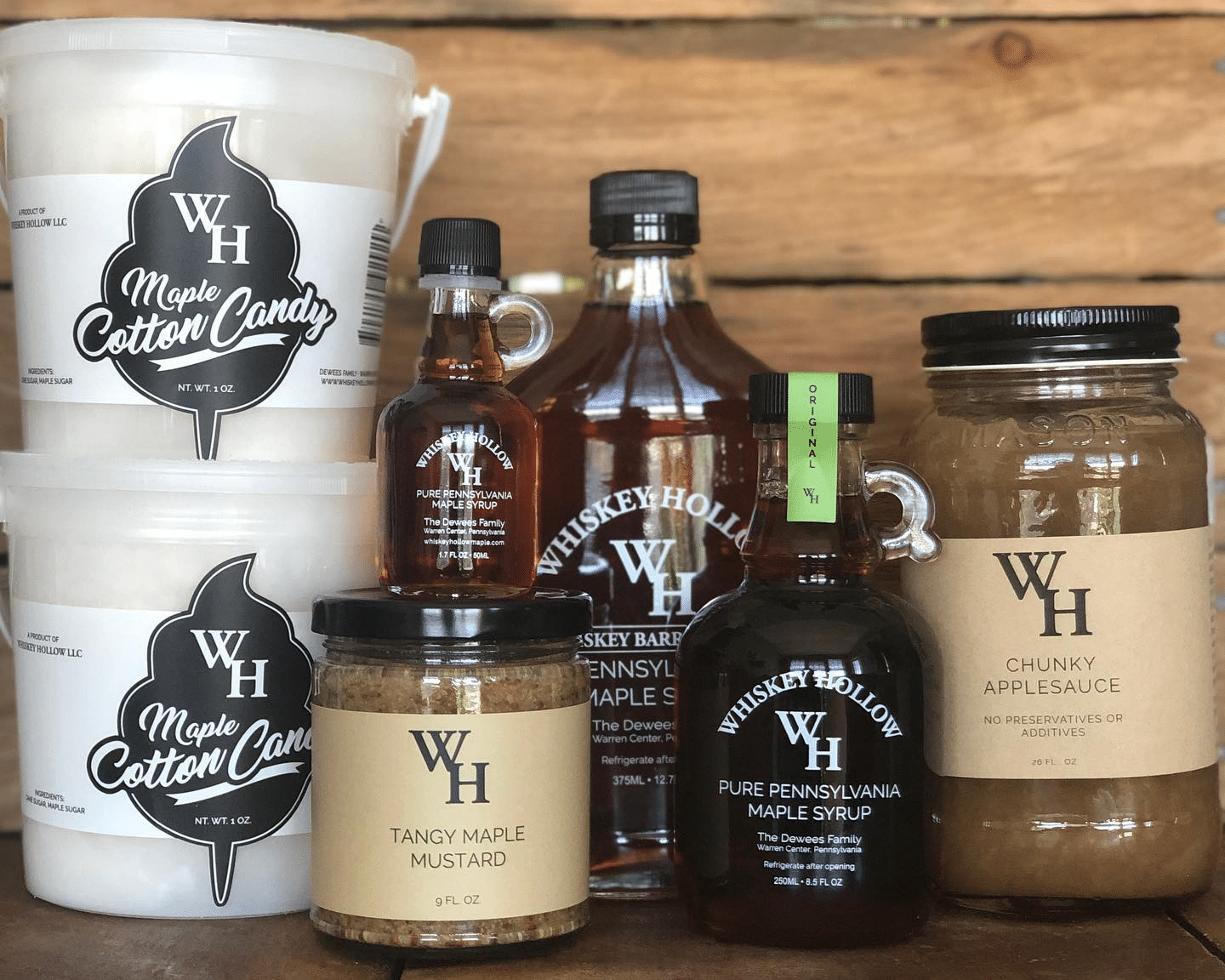 Whiskey Hollow Maple products.