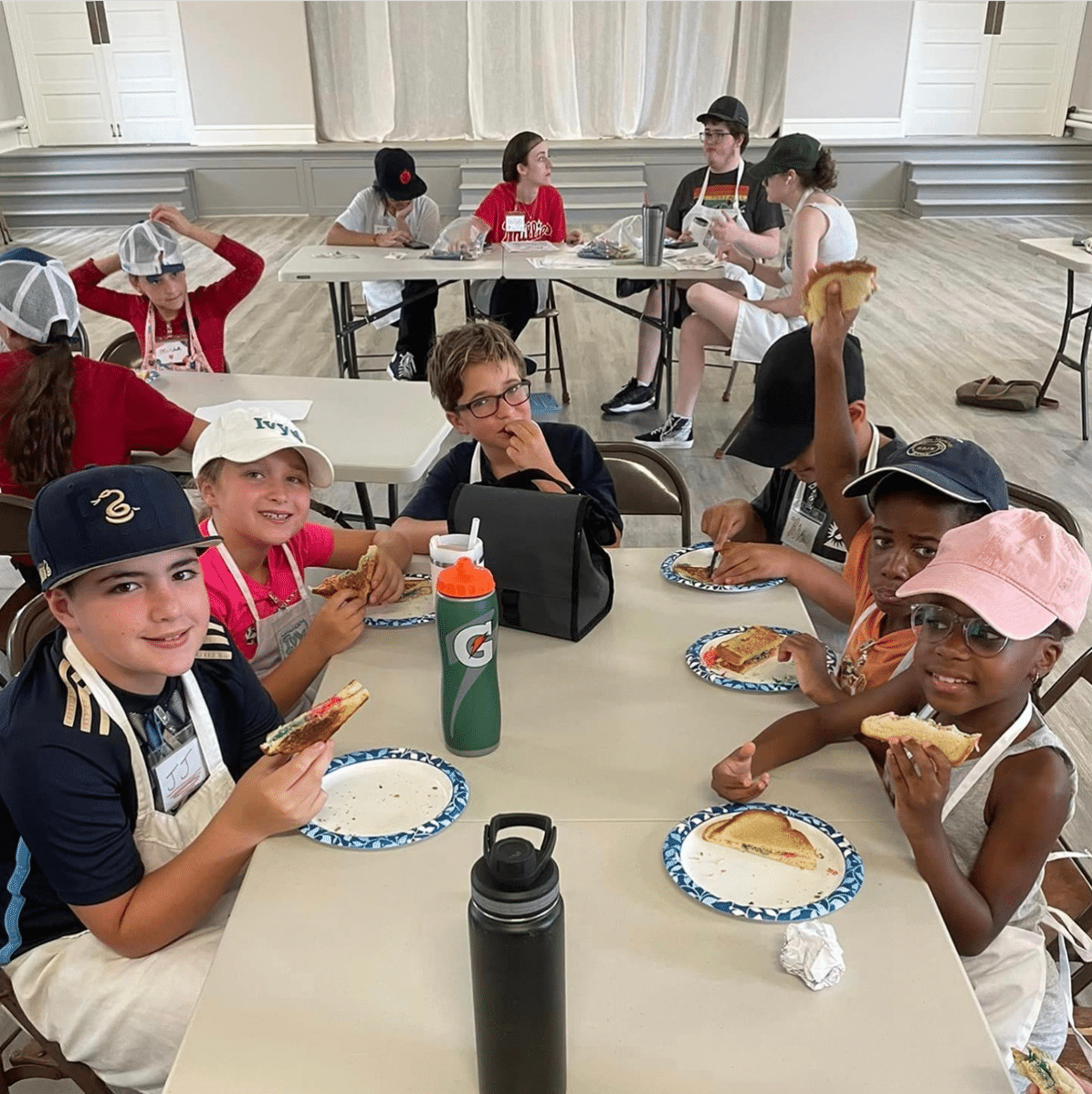 Campers at Chef Dad's Table