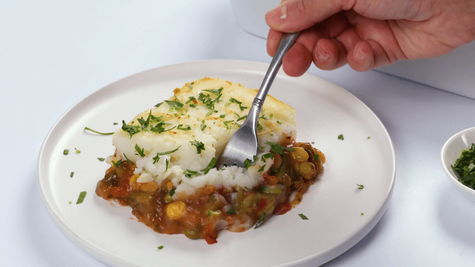 Nourish PA Vegetarian Shepherd's Pie Bake.